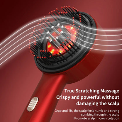 Electric Massage Comb Vibration Red Light Therapy Hair Growth Massage Scalp Brush anti Hair Loss Liquid Oil Applicator